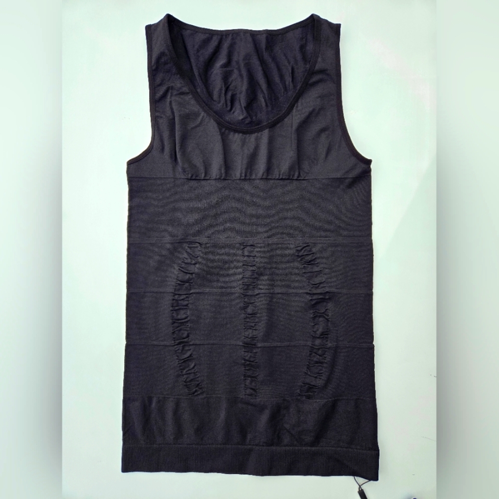Odoland Men's Body Shaper Slimming Tummy Vest Compression Shirts Tank Top